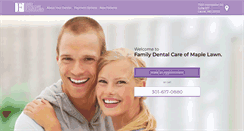 Desktop Screenshot of mymaplelawndentist.com