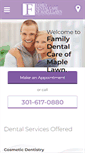 Mobile Screenshot of mymaplelawndentist.com